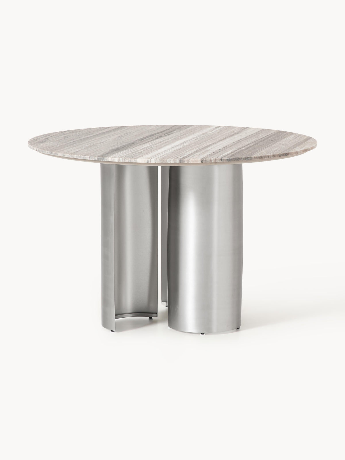 Noam Round Dining Table with Marble Tabletop, Ø 120 cm