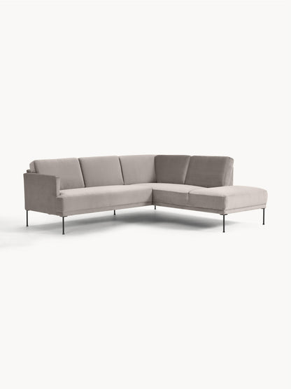 Fluente Velvet Corner Sofa