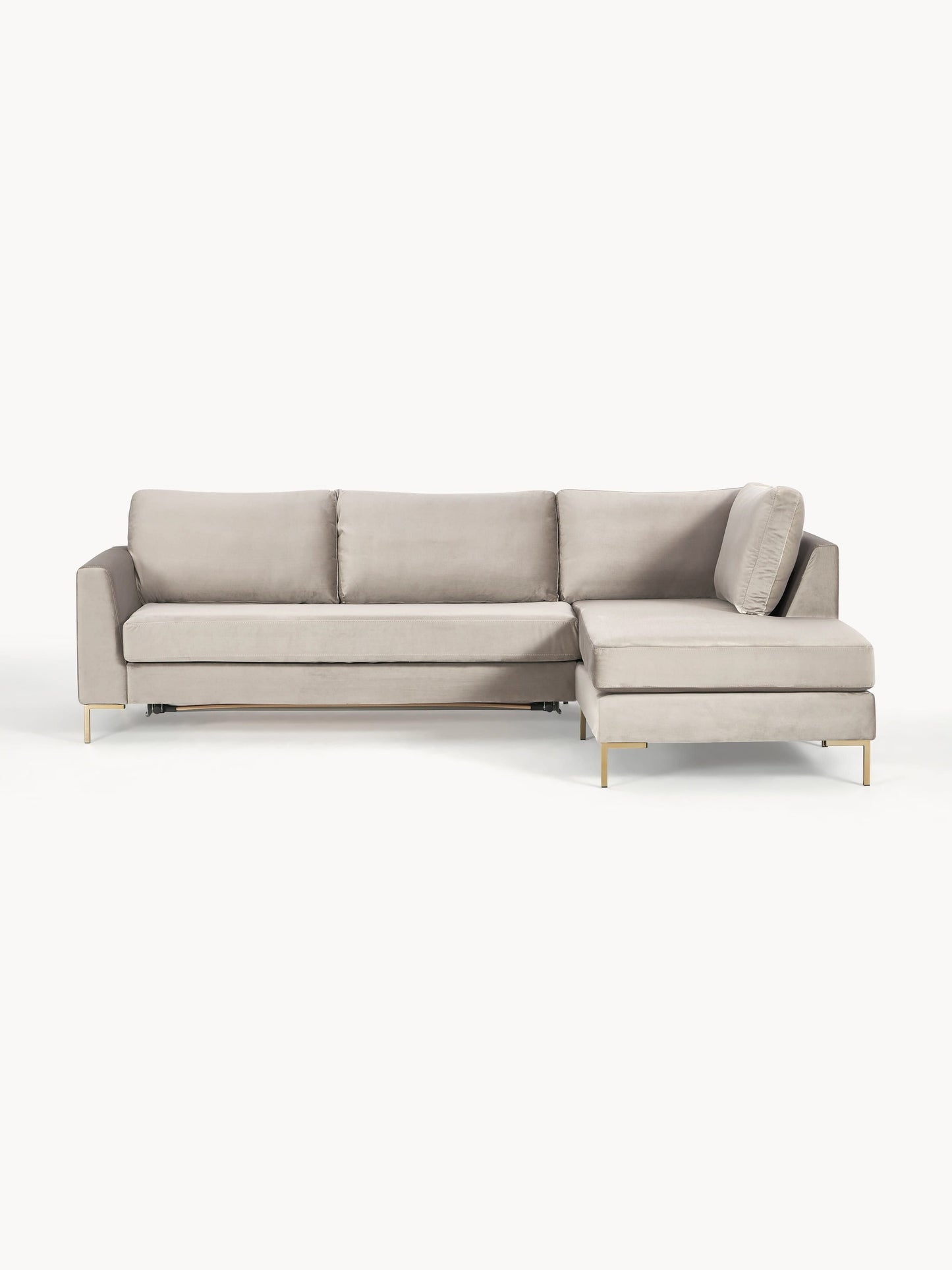 Luna Velvet Sofa Bed with Mattress, 3-Seater