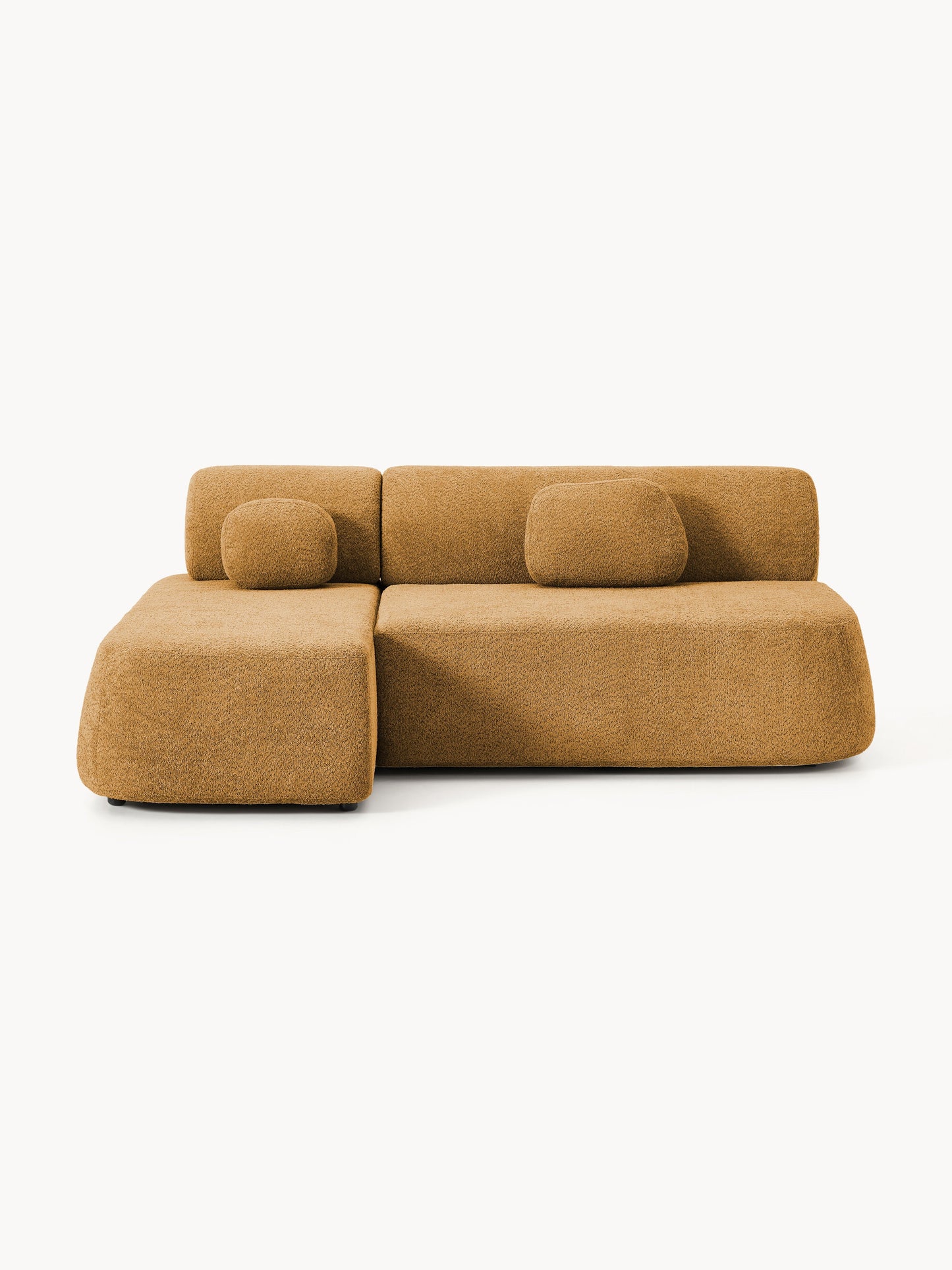 Pao Sofa Bed in Teddy Bouclé with Storage
