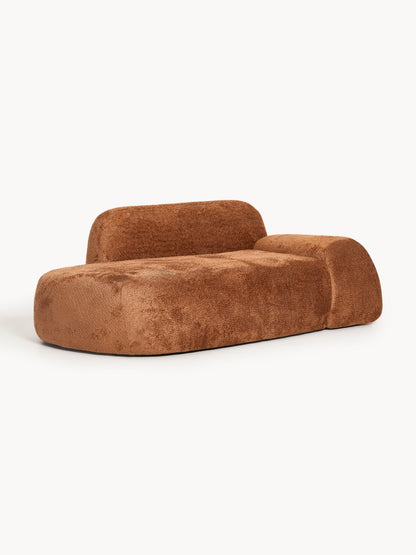 Wolke Teddy Bouclé Sofa (2-Seater) with Chaise Longue