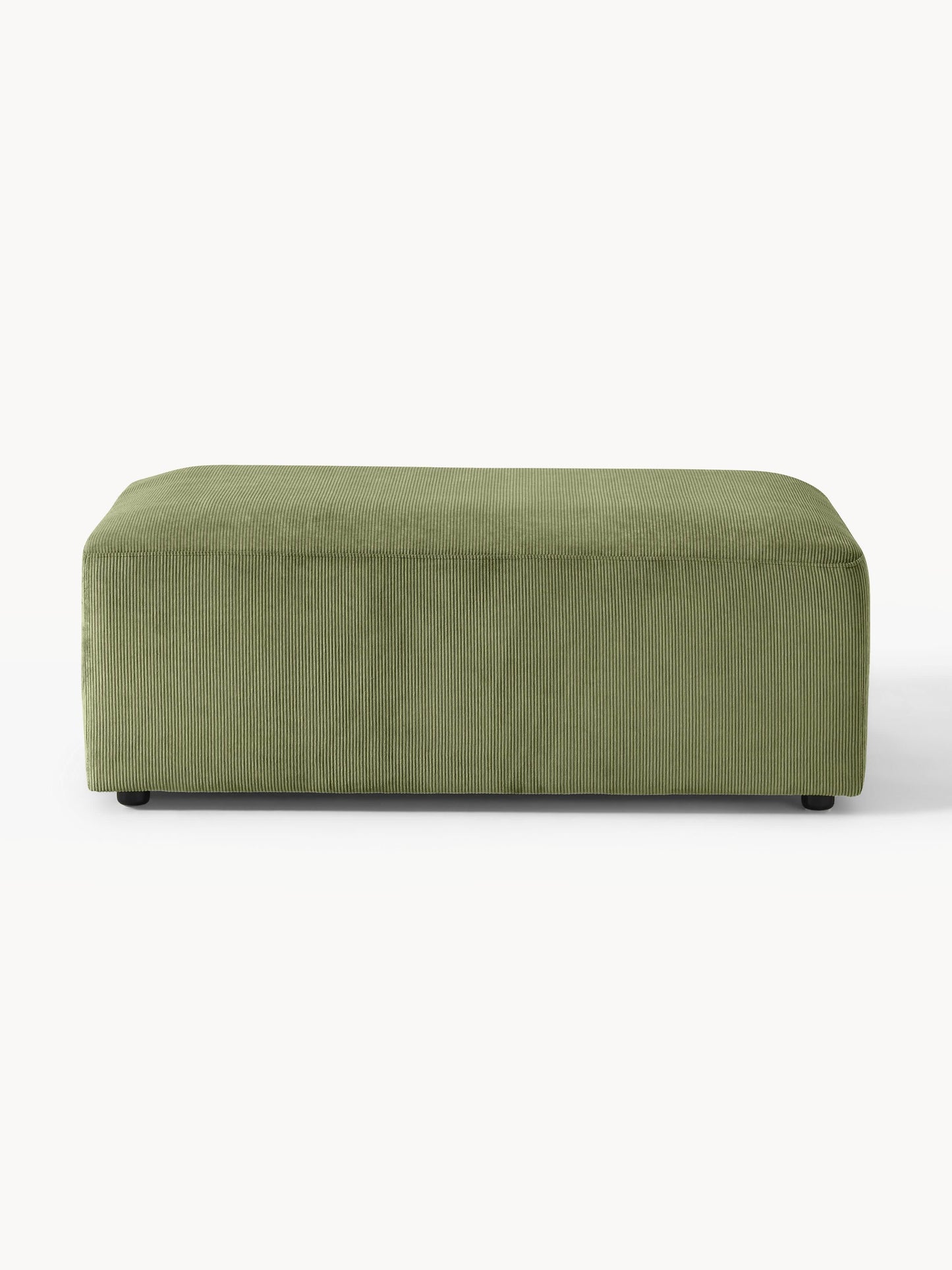 Melva XL Ottoman in Corduroy, W 116 x D 72 cm